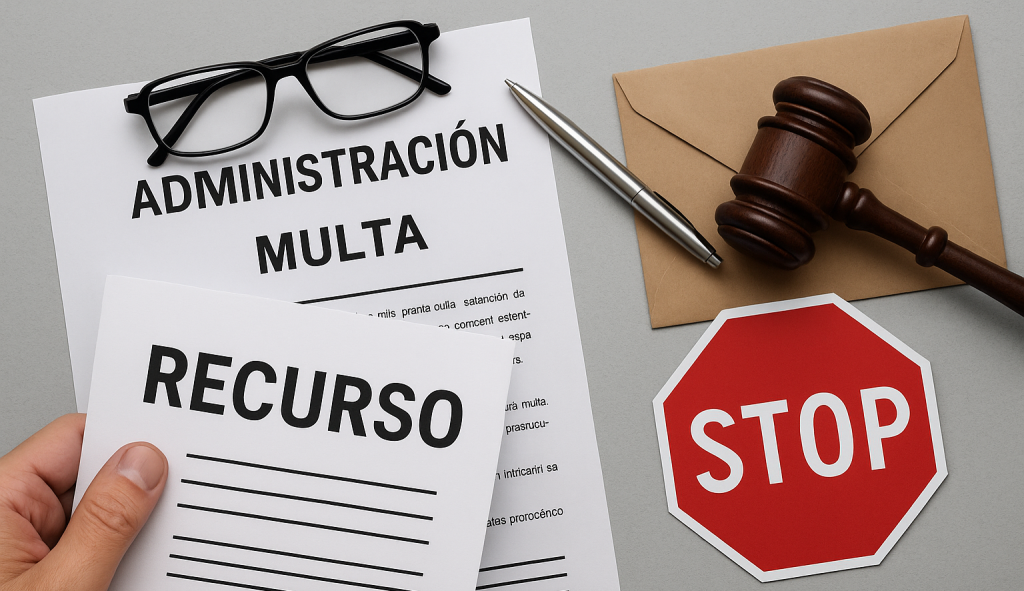 recurrir una multa administrativa o sanción en España